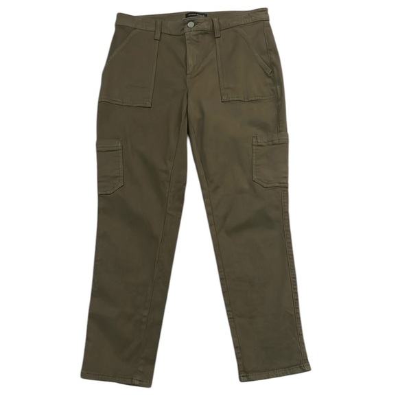 Banana Republic Pants - Banana Republic Sloan Utility Ankle Pant Heritage Olive Stretch Cargo Pockets 10